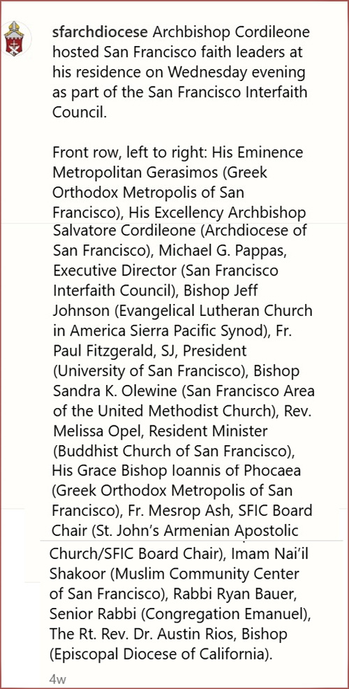 Cordileone interfaith meeting 2