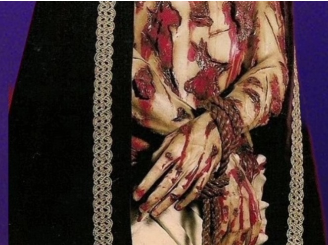 our lord scourged hands