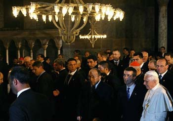 benedict in sophia Hagia